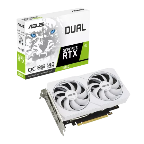 ASUS Dual GeForce RTX™ 3060 White OC Edition 8GB GDDR6