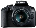 Canon EOS 2000D + obiektyw EF-S 18-55 IS II VUK + Torba + Karta 16GB