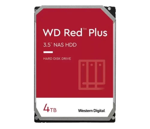 Dysk HDD WD Red Plus WD40EFPX (4 TB ; 3.5"; 256 MB)