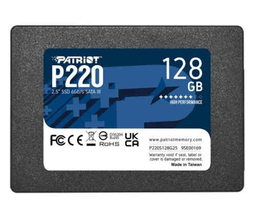 Dysk SSD Patriot P220 128GB SATA3 2,5"