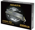 Dysk SSD ADATA Legend 800 2TB M.2 2280 PCI-E x4 Gen4 NVMe