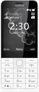 Nokia 230 Dual SIM Biało-srebrny