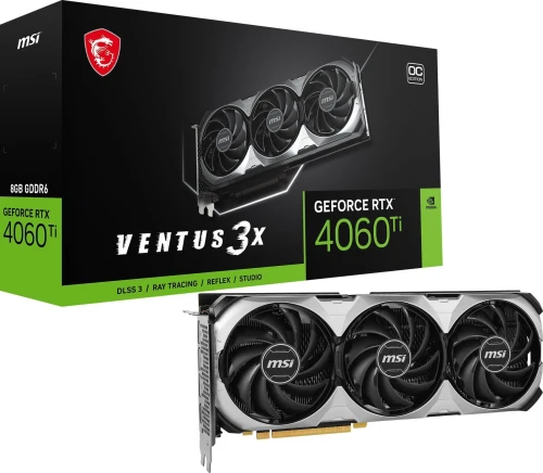 MSI GeForce RTX 4060 Ti Ventus 3X OC 8GB GDDR6