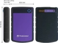 Transcend 25H3 4TB Czarno-fioletowy