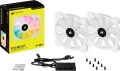 Corsair iCUE SP140 RGB ELITE Performance Biały 3-pack + Lighting Node CORE