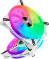Corsair iCUE QL140 RGB PWM 2-pack + Kontroler Biały