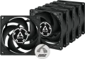 Arctic P8 PWM PST 5-pack Czarny