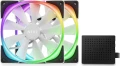 Nzxt Aer RGB 2 140mm Biały 2-pack + Hub