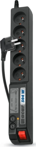 Acar 504W przeciwprzepięciowa 5 gniazd 1.8 m czarna