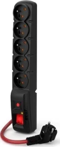 Acar F5 POWER 5 gniazd 1.5 m czarna