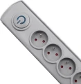 Qoltec Swift przeciwprzepięciowa 5 gniazd 1.8 m szara