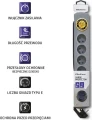 Qoltec 6 gniazd 5 m szara