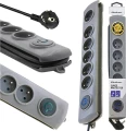 Qoltec 6 gniazd 5 m szara