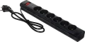 Eaton Protection Strip przeciwprzepięciowa 6 gniazd 1 m czarna