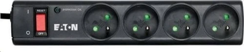 Eaton Protection Strip przeciwprzepięciowa 4 gniazda 1 m czarna
