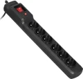 Activejet Combo przeciwprzepięciowa 6 gniazd 3 m czarna