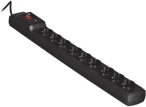 Activejet Combo przeciwprzepięciowa 9 gniazd 5 m czarna