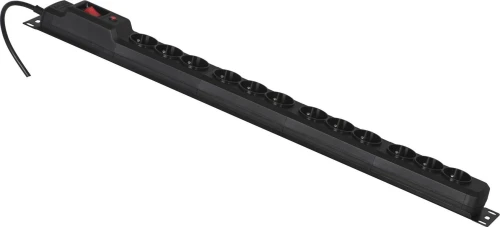 Activejet Combo przeciwprzepięciowa 12 gniazd 1.5 m czarna