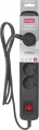 Activejet Combo przeciwprzepięciowa 5 gniazd 3 m czarna