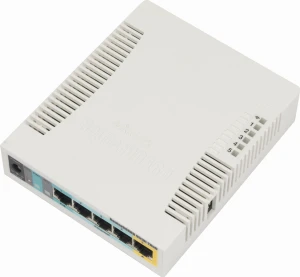 MikroTik RB951UI-2HND ROUTERBOARD PLASTIK CASE 600MHZ, 128MB, 5XFE, 2X2MIMO, 1XUSB, 2,4GHZ, 2,5DBI, L4