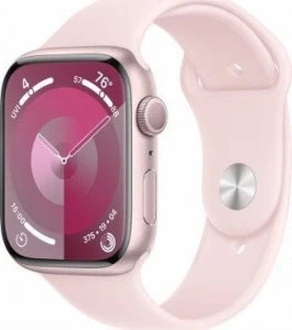 Apple Watch Series 9 GPS, 45mm Koperta z aluminium w kolorze różowym - S,M
