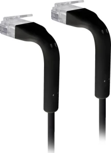 Ubiquiti UBNT UniFi Ethernet Patch Kabel [0,3m, Cat6, UTP, licna, černý]