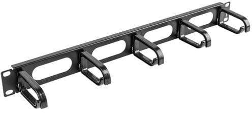 Lanberg AK-1205-B Organizer kabli 19'' 1U Typ B czarny
