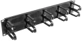 Organizer kabli 19'' 2U Panel szczotkowany Typ B Czarny