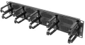 Organizer kabli 19'' 2U Panel szczotkowany Typ B Czarny