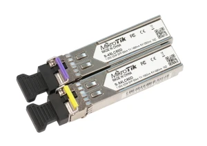 MikroTik S-4554LC80D PAIR OF SFP MODULES (1.25G SM 80KM T1490NM/R1550NM LC) +