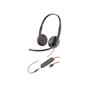 Poly Blackwire C3225 duo, headset Jack USB-C black