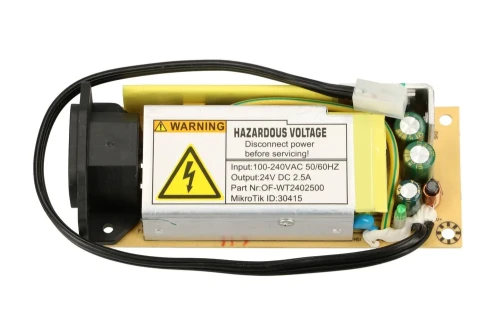 MIKROTIK 24V 2.5A POWER SUPPLY 24V2APOW FOR CCR1009-7G-1C-1S+ AND CRS317-1G-16S+RM