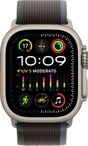 Apple Watch Ultra 2 GPS + Cellular koperta tytanowa 49mm + opaska Trail niebieski/czarny M/L