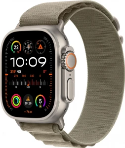 Apple Watch Ultra 2 GPS + Cellular koperta tytanowa 49mm + opaska Alpine moro S
