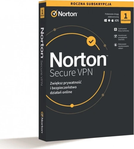 Norton Secure VPN 1 urządzenie 12 miesięcy