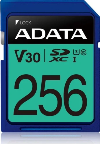 ADATA Premier Pro SDXC 256 GB Class 10 UHS-I/U3 V30