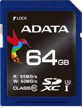 ADATA Premier Pro SDXC 64 GB Class 10 UHS-I/U3 V30