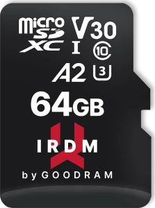 GoodRam IRDM M2AA MicroSDXC 64 GB Class 10 UHS-I/U3 A2 V30
