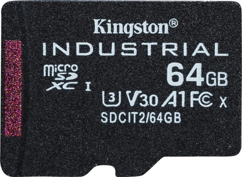Kingston Industrial MicroSDXC 64 GB Class 10 UHS-I/U3 A1 V30