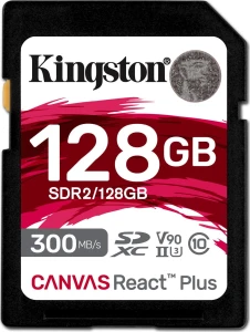 Kingston Canvas React Plus SDXC 128 GB Class 10 UHS-II/U3 V90