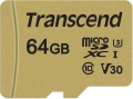 Transcend 500S MicroSDXC 64 GB Class 10 UHS-I/U3 V30