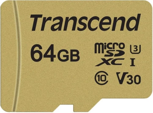 Transcend 500S MicroSDXC 64 GB Class 10 UHS-I/U3 V30