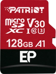 Patriot EP Series MicroSDXC 128 GB Class 10 UHS-I/U3 A1 V30