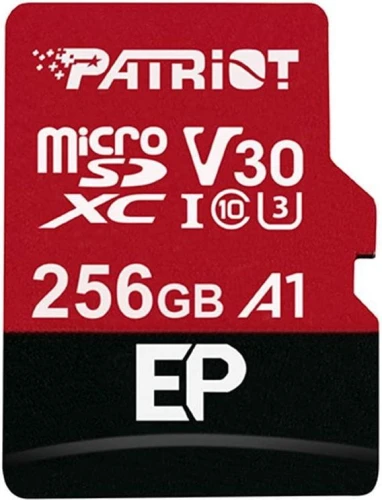 Patriot EP Series MicroSDXC 256 GB Class 10 UHS-I/U3 A1 V30