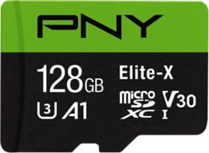 PNY Elite-X MicroSDXC 128 GB Class 10 UHS-I/U3 A1 V30