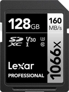 Lexar Professional 1066x SDXC 128 GB Class 10 UHS-I/U3 V30
