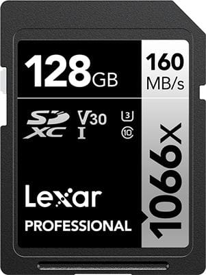 Lexar Professional 1066x SDXC 128 GB Class 10 UHS-I/U3 V30
