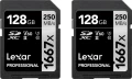 Lexar Professional 1667x (2 szt.) SDXC 128 GB Class 10 UHS-II/U3 V60