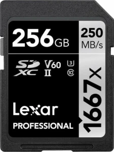 Lexar Professional 1667x SDXC 256 GB Class 10 UHS-II/U3 V60