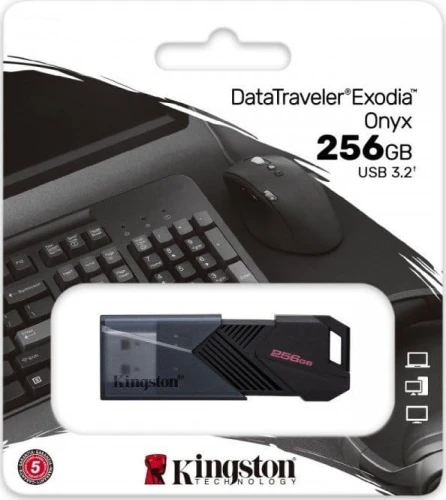 Pendrive Kingston Data Traveler Exodia Onyx, 256 GB